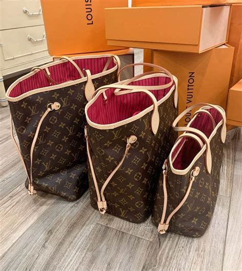 size comparison of louis vuitton neverfull|Louis Vuitton sizes chart.